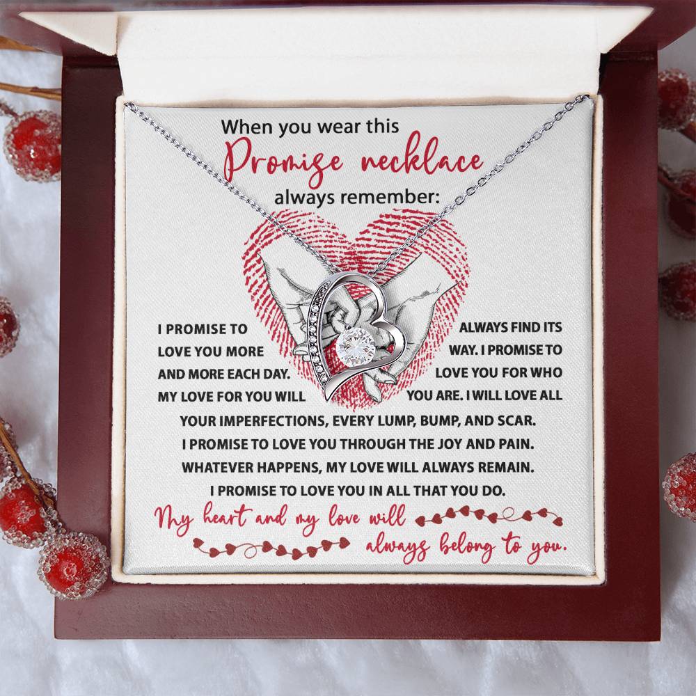 Soulmate-I Promise Forever Love Pendant Necklace