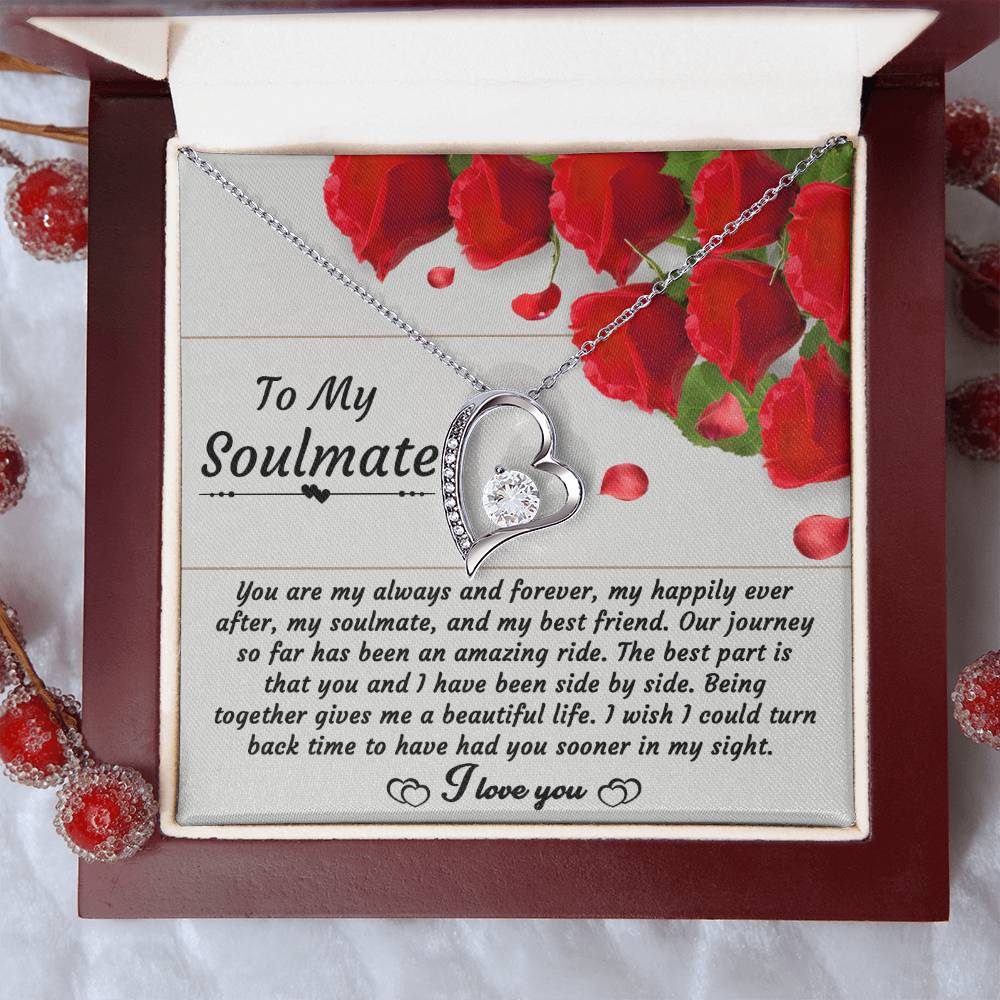 Soulmate-Side By Side Forever Love Pendant Necklace