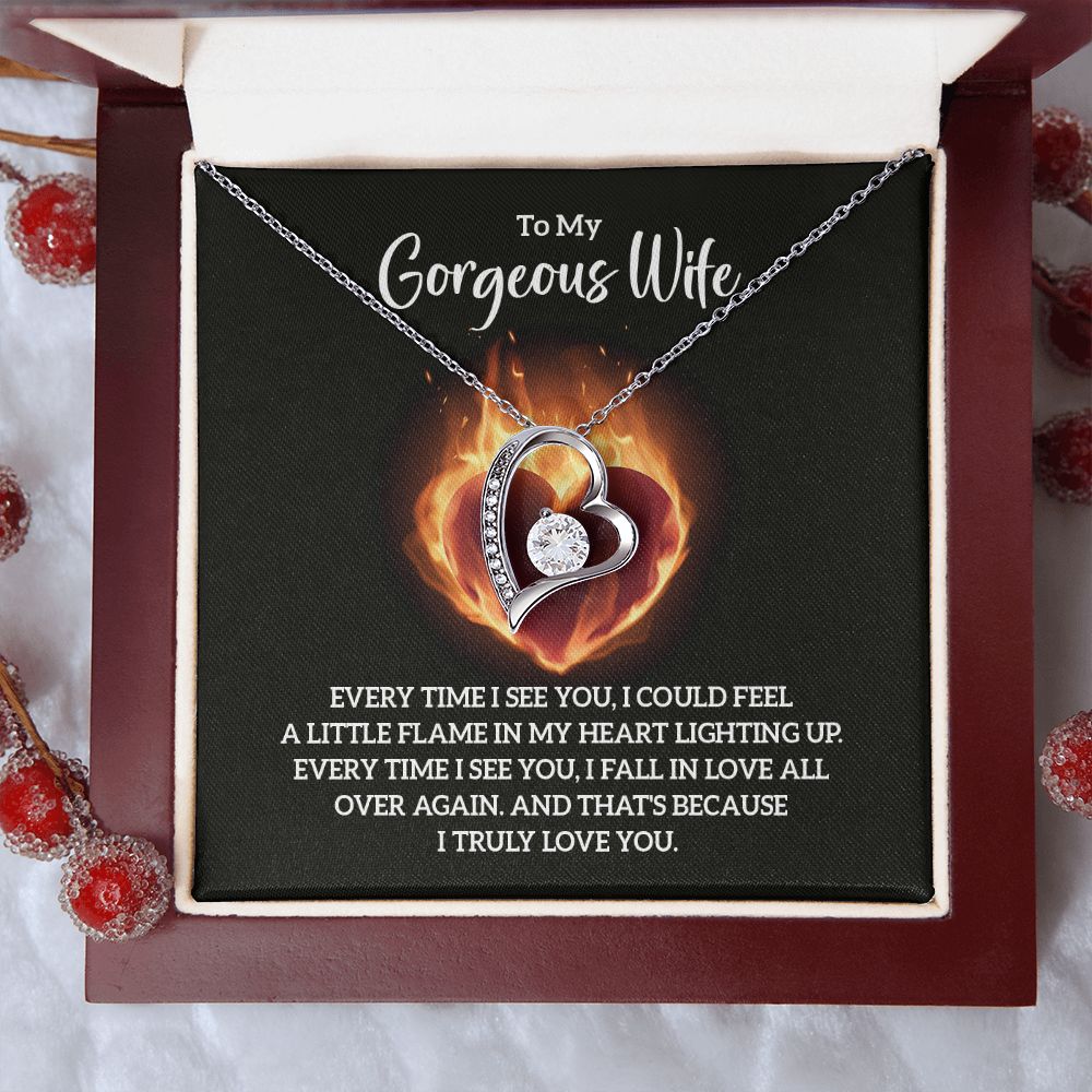 Forever Love: Necklace for Wife - Igniting Flames of Affection