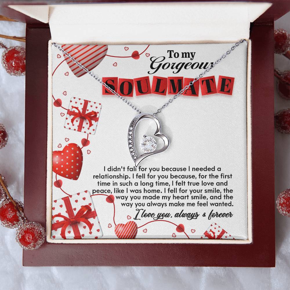 Soulmate-Fall For You Forever Love Pendant Necklace