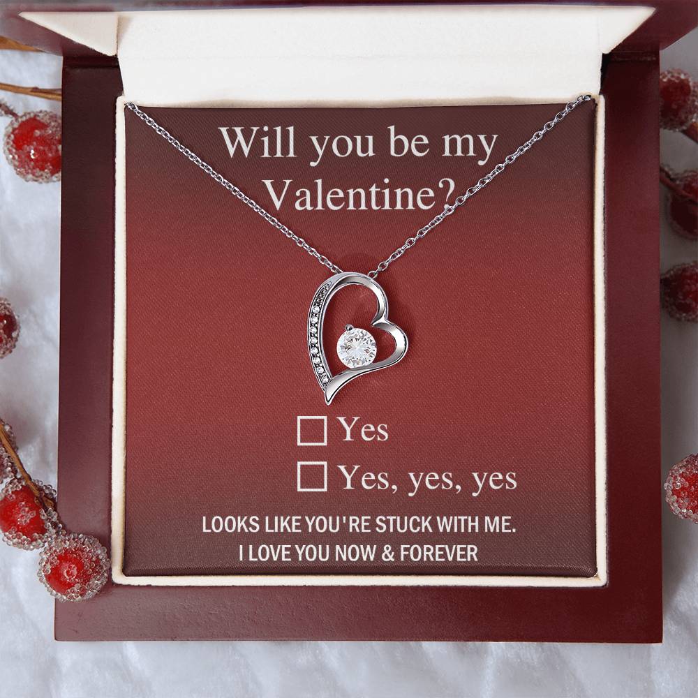 Soulmate-Be My Valentine Forever Love Pendant Necklace