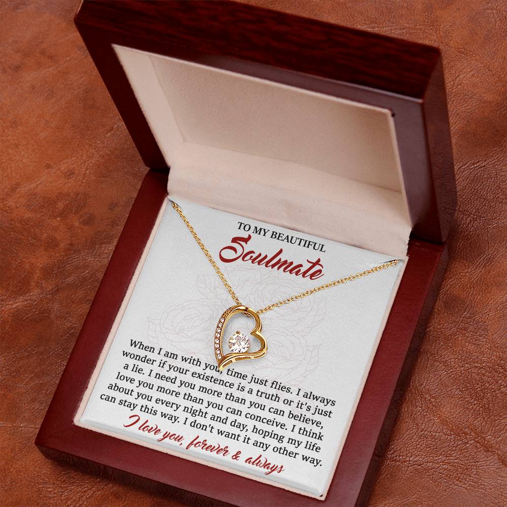 Soulmate-I Need You Forever Love Pendant Necklace