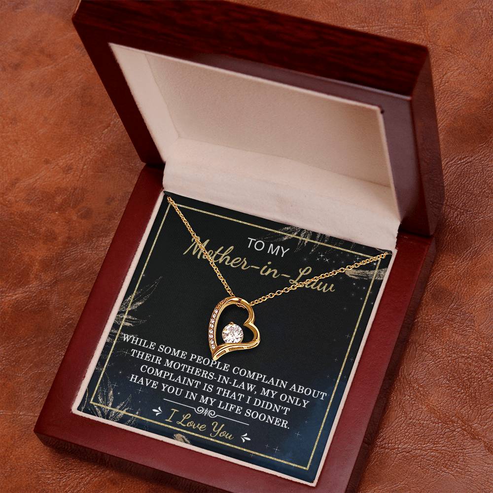 Mother-In-Law-In My Life Forever Love Pendant Necklace