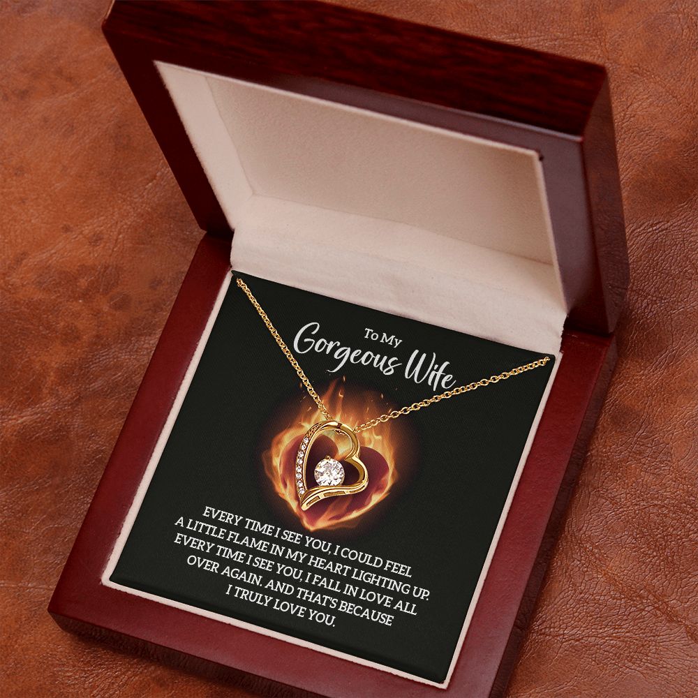 Forever Love: Necklace for Wife - Igniting Flames of Affection