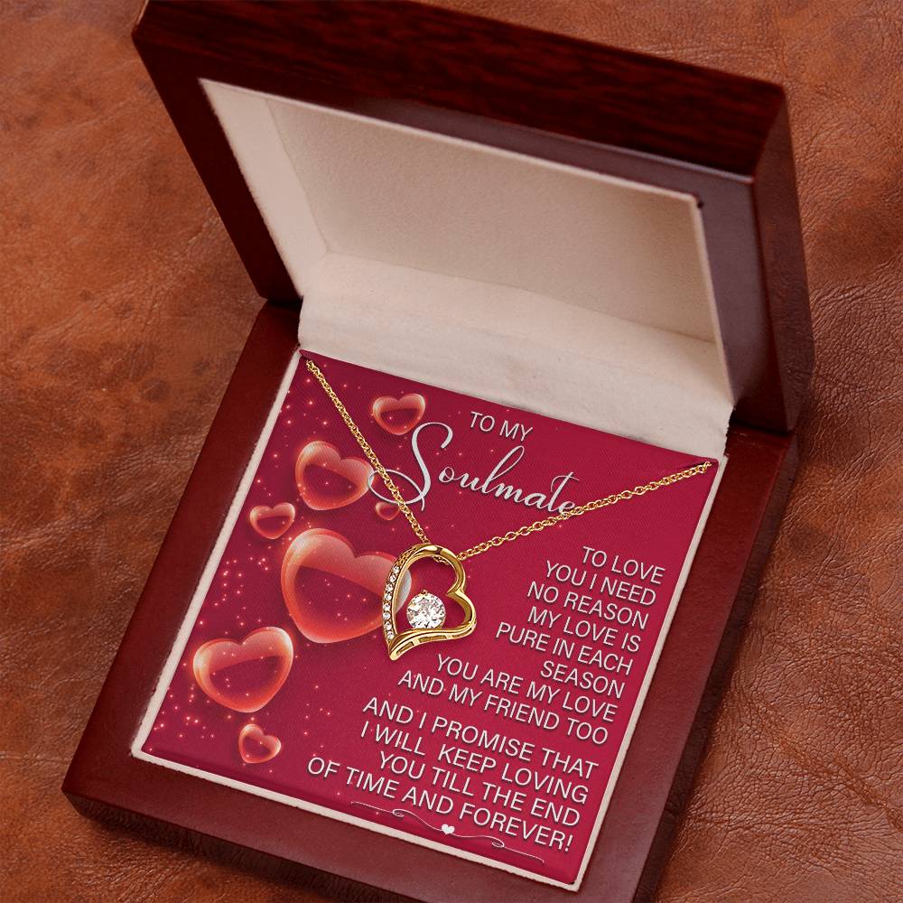 Soulmate-Keep Loving You Forever Love Pendant Necklace