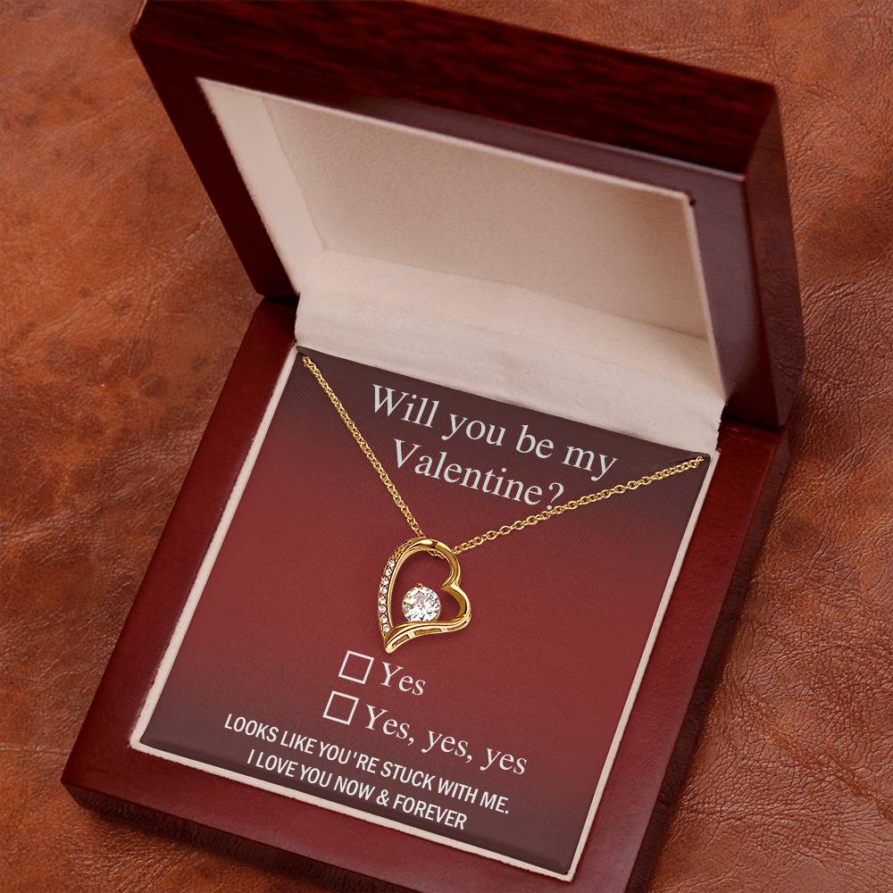 Soulmate-Be My Valentine Forever Love Pendant Necklace