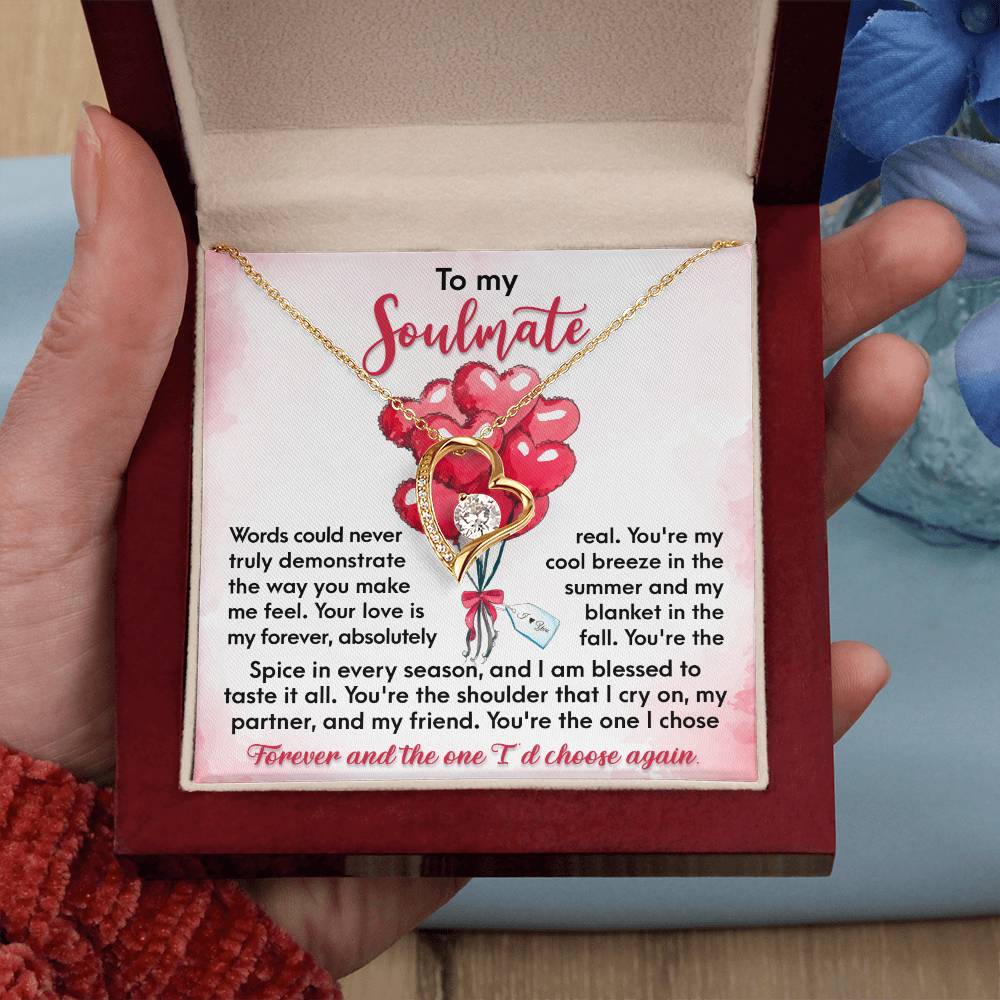Soulmate-I Chose Forever Forever Love Pendant Necklace