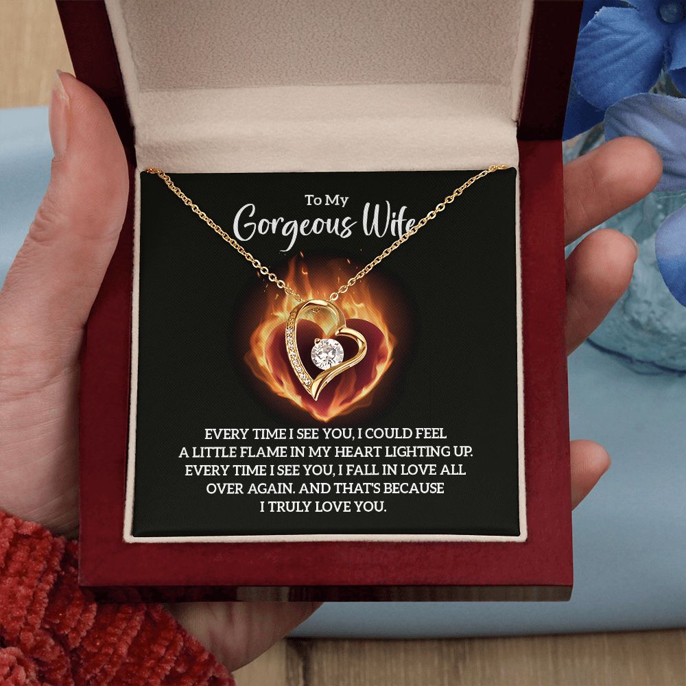 Forever Love: Necklace for Wife - Igniting Flames of Affection