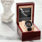 Dad-To Thank You-Metal Chronograph Watch - Perfect Father's Day Gift