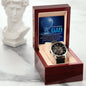 Dad-Carry The World-Metal Chronograph Watch - Perfect Father's Day Gift