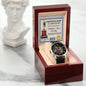 Dad-World's Best Daddy-Metal Chronograph Watch - Perfect Father's Day Gift