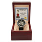 Dad-World's Best Daddy-Metal Chronograph Watch - Perfect Father's Day Gift