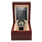 Father-in-Law-Of Your Heart-Metal Chronograph Watch - Perfect Father's Day Gift