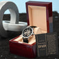 Dad-Your Time-Metal Chronograph Watch - Perfect Father's Day Gift