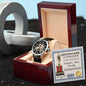 Dad-World's Best Daddy-Metal Chronograph Watch - Perfect Father's Day Gift