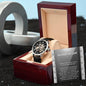 Father-in-Law-Of Your Heart-Metal Chronograph Watch - Perfect Father's Day Gift