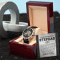 Stepdad-A Bright Spot-Metal Chronograph Watch - Perfect Father's Day Gift