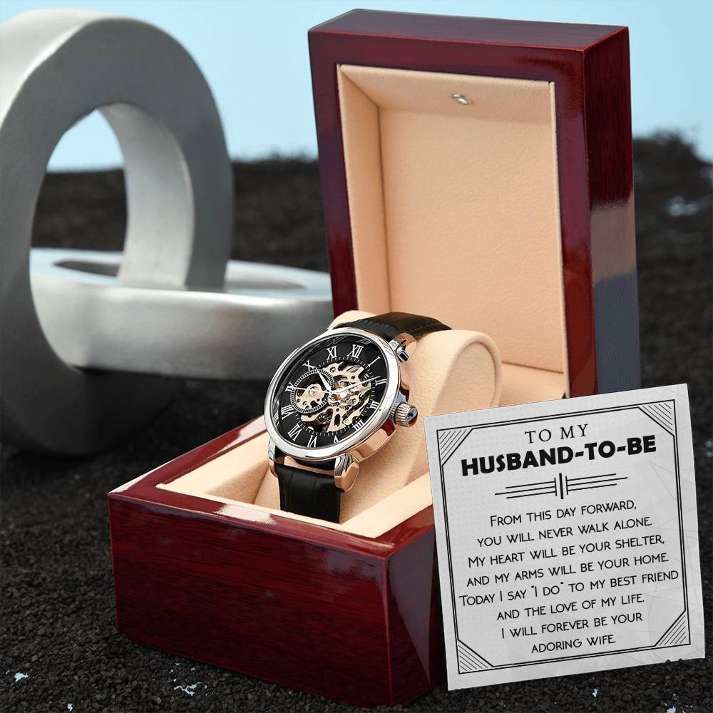 To My Husband and bestfriend: Openwork Watch - A Timeless Expression of Love and Style