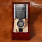 Father-in-Law-Of Your Heart-Metal Chronograph Watch - Perfect Father's Day Gift