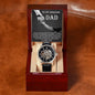 Dad-To Thank You-Metal Chronograph Watch - Perfect Father's Day Gift