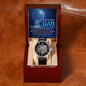 Dad-Carry The World-Metal Chronograph Watch - Perfect Father's Day Gift