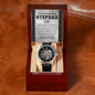 Stepdad-A Bright Spot-Metal Chronograph Watch - Perfect Father's Day Gift