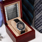 Father-in-Law-Of Your Heart-Metal Chronograph Watch - Perfect Father's Day Gift
