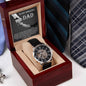 Dad-To Thank You-Metal Chronograph Watch - Perfect Father's Day Gift