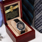 Dad-Doing Your Best-Metal Chronograph Watch - Perfect Father's Day Gift