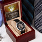 Dad-My Guiding Light-Metal Chronograph Watch - Perfect Father's Day Gift