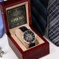 Dad-Super Dad Certificate-Metal Chronograph Watch - Perfect Father's Day Gift