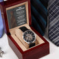 Stepdad-Into The Person-Metal Chronograph Watch - Perfect Father's Day Gift