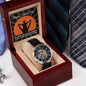 Dad-Your Little Boy-Metal Chronograph Watch - Perfect Father's Day Gift
