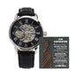 Stepdad-Into The Person-Metal Chronograph Watch - Perfect Father's Day Gift