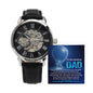 Dad-Carry The World-Metal Chronograph Watch - Perfect Father's Day Gift