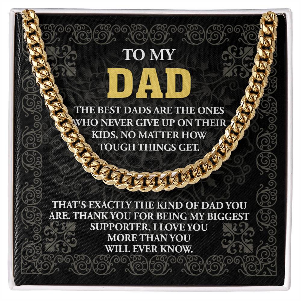 Dad-Kind Of Dad Exquisite Cuban Link Chain | Ideal Father's Day Gift