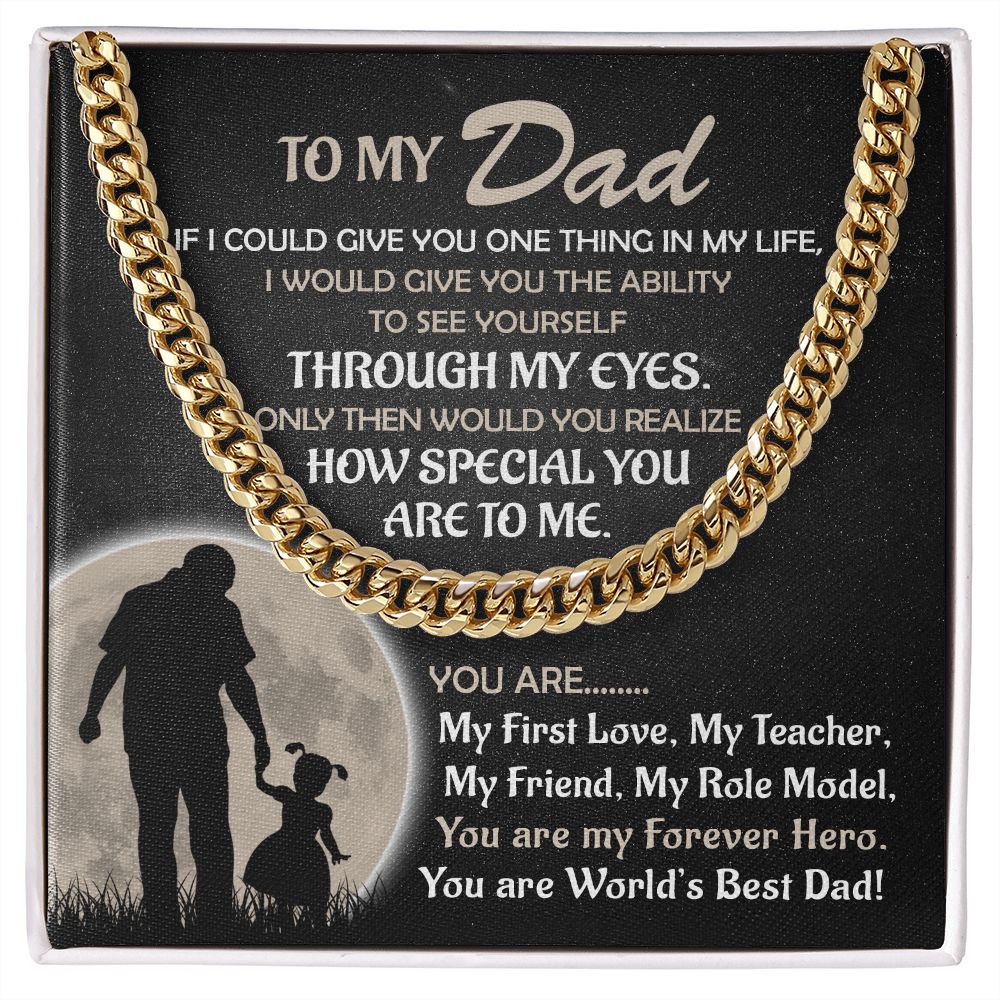 Dad, My Forever Hero: Unveiling the Exquisite Cuban Link Chain for Father's Day