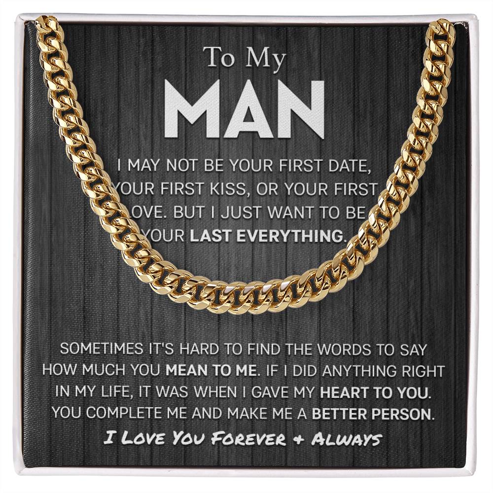 To My Man Cuban Chain: Unleash Your Masculine Charm