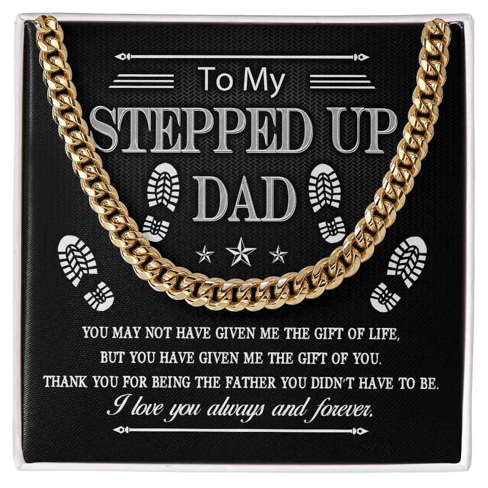 Step Up Your Style with this Cuban Necklace - A Heartfelt Father's Day Gift for My Stepped Up Dad