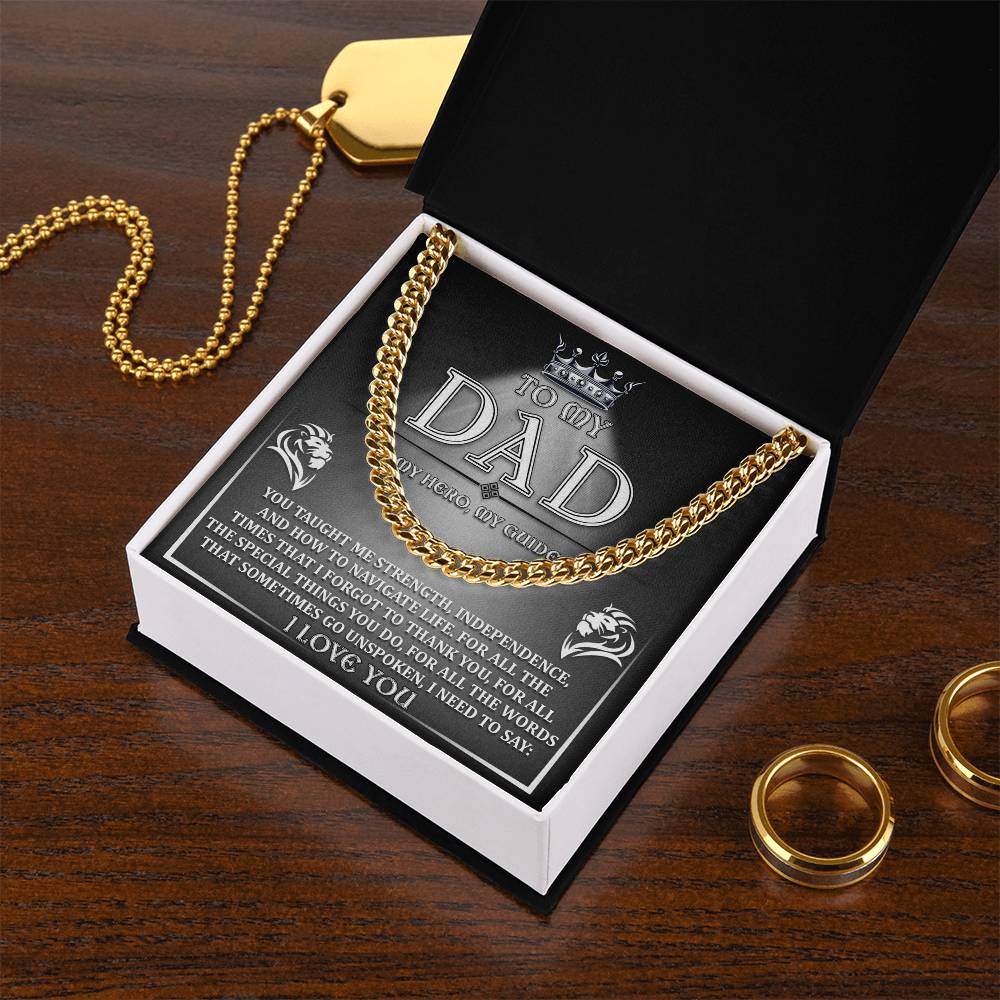 Dad-Need To Say Exquisite Cuban Link Chain | Ideal Father's Day Gift