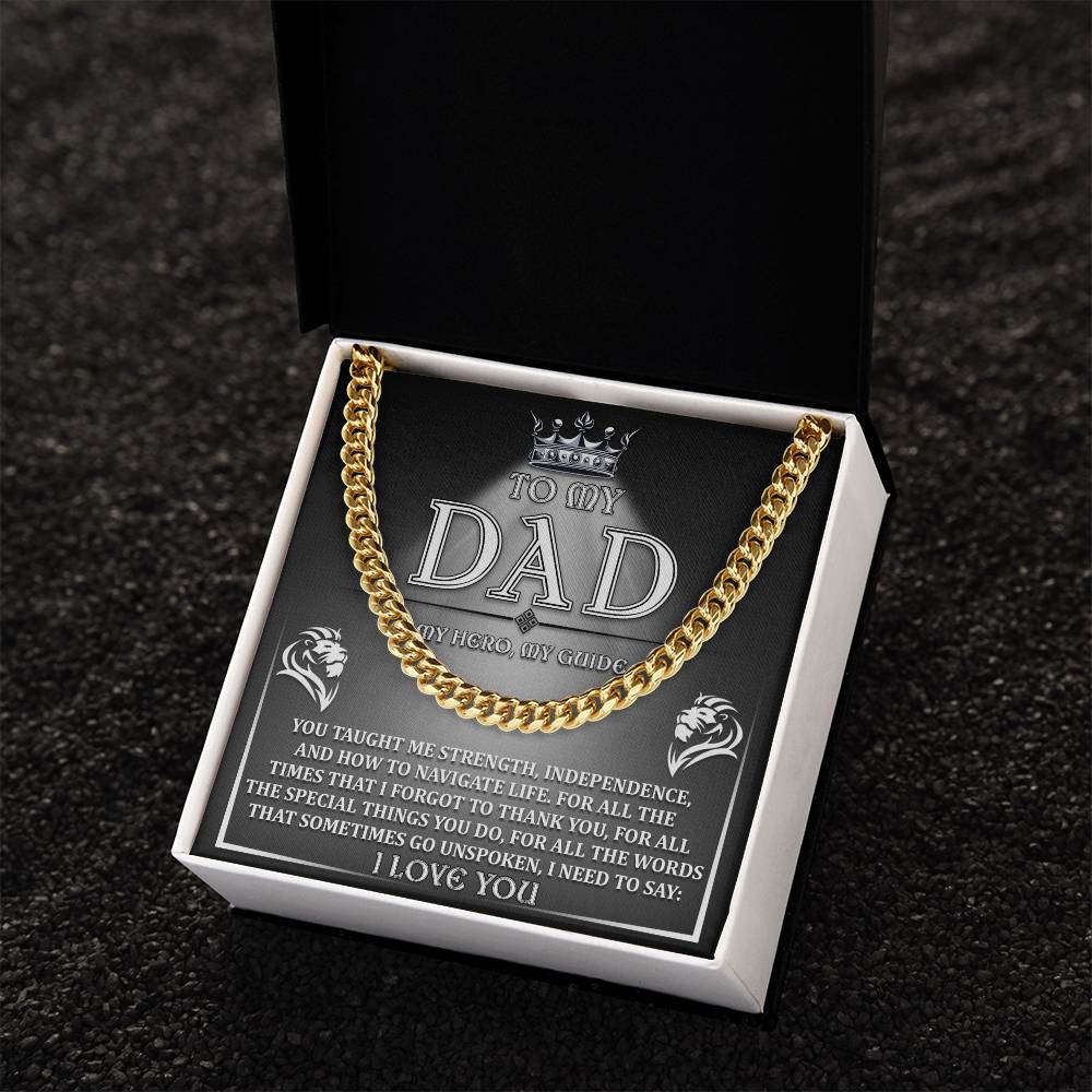 Dad-Need To Say Exquisite Cuban Link Chain | Ideal Father's Day Gift