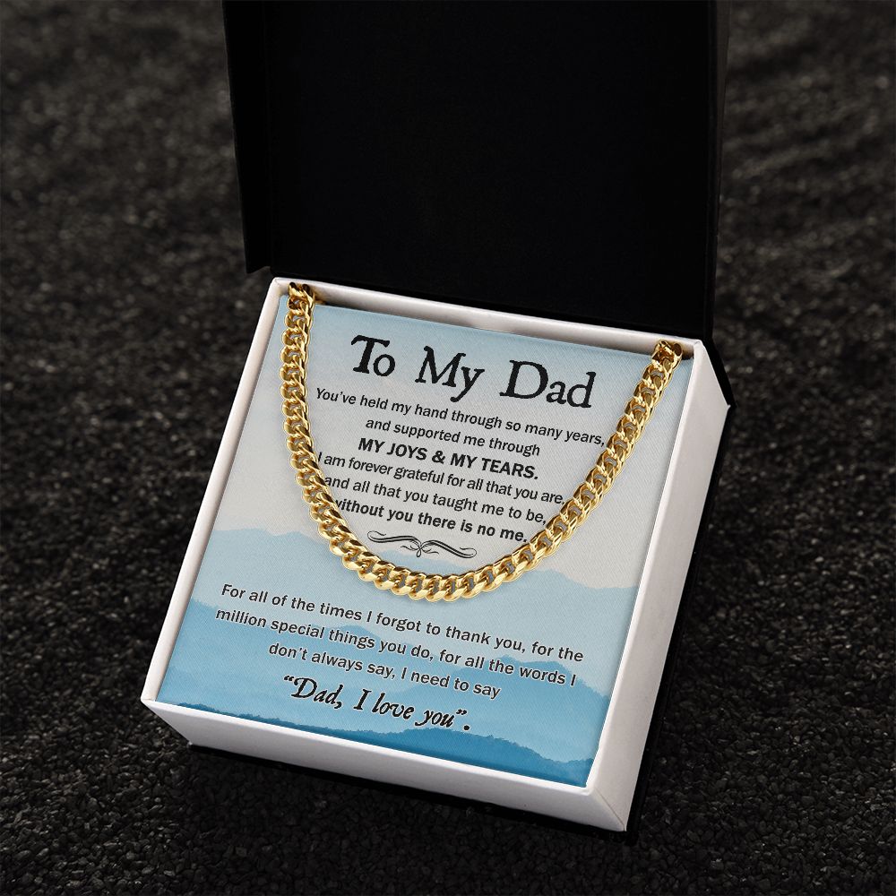 Forever Grateful: A Cuban Necklace to Thank Dad for a Lifetime of Support