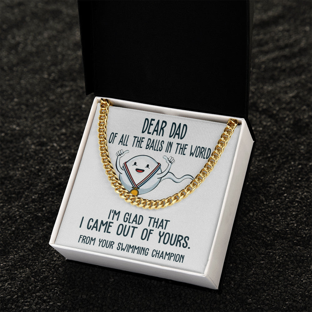 Dad-Out Of Yours Exquisite Cuban Link Chain | Ideal Father's Day Gift