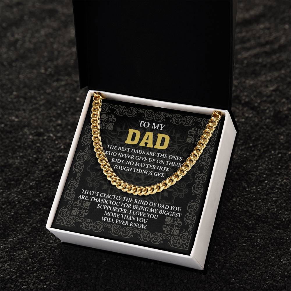 Dad-Kind Of Dad Exquisite Cuban Link Chain | Ideal Father's Day Gift