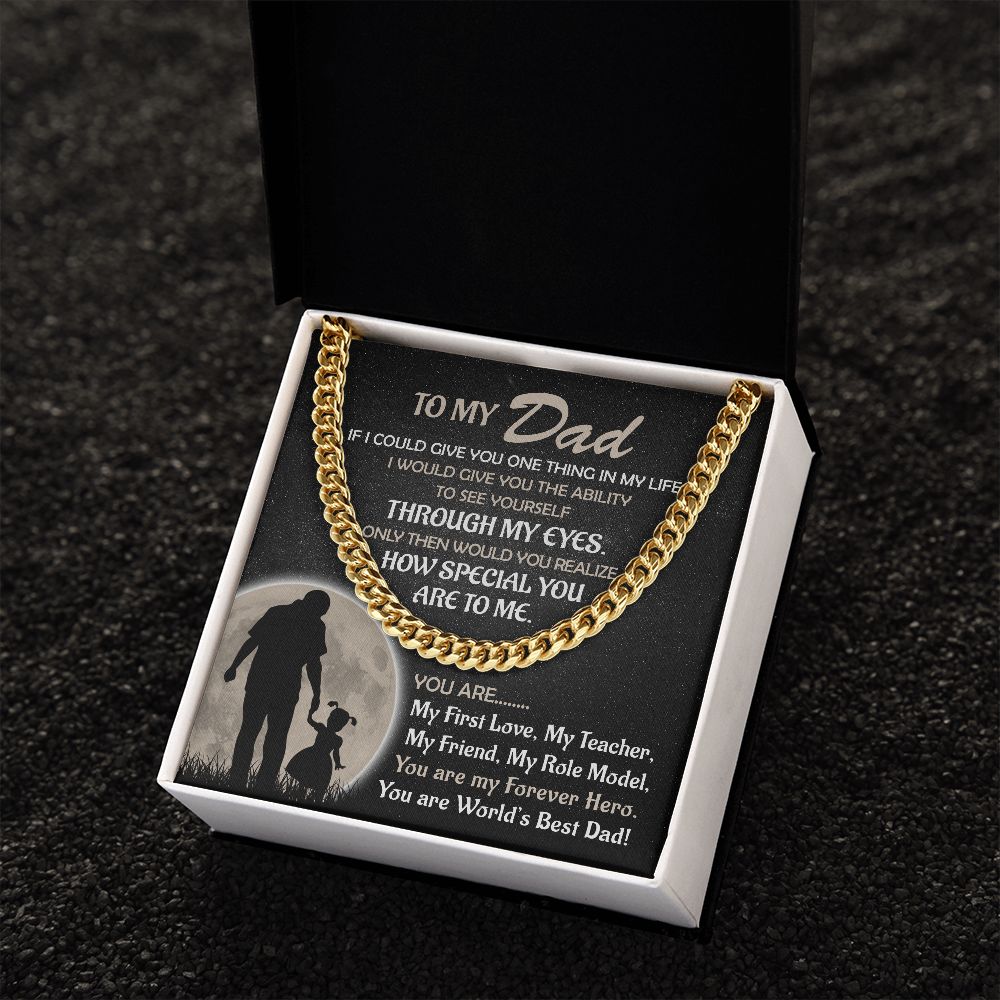 Dad, My Forever Hero: Unveiling the Exquisite Cuban Link Chain for Father's Day