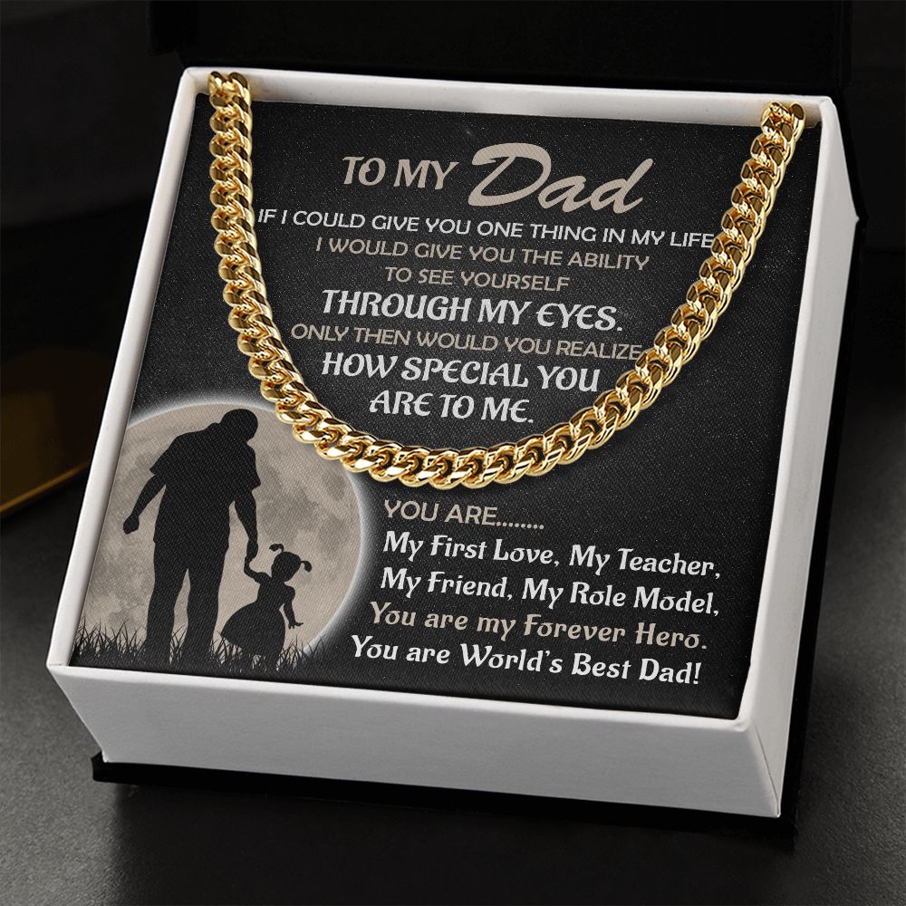 Dad, My Forever Hero: Unveiling the Exquisite Cuban Link Chain for Father's Day