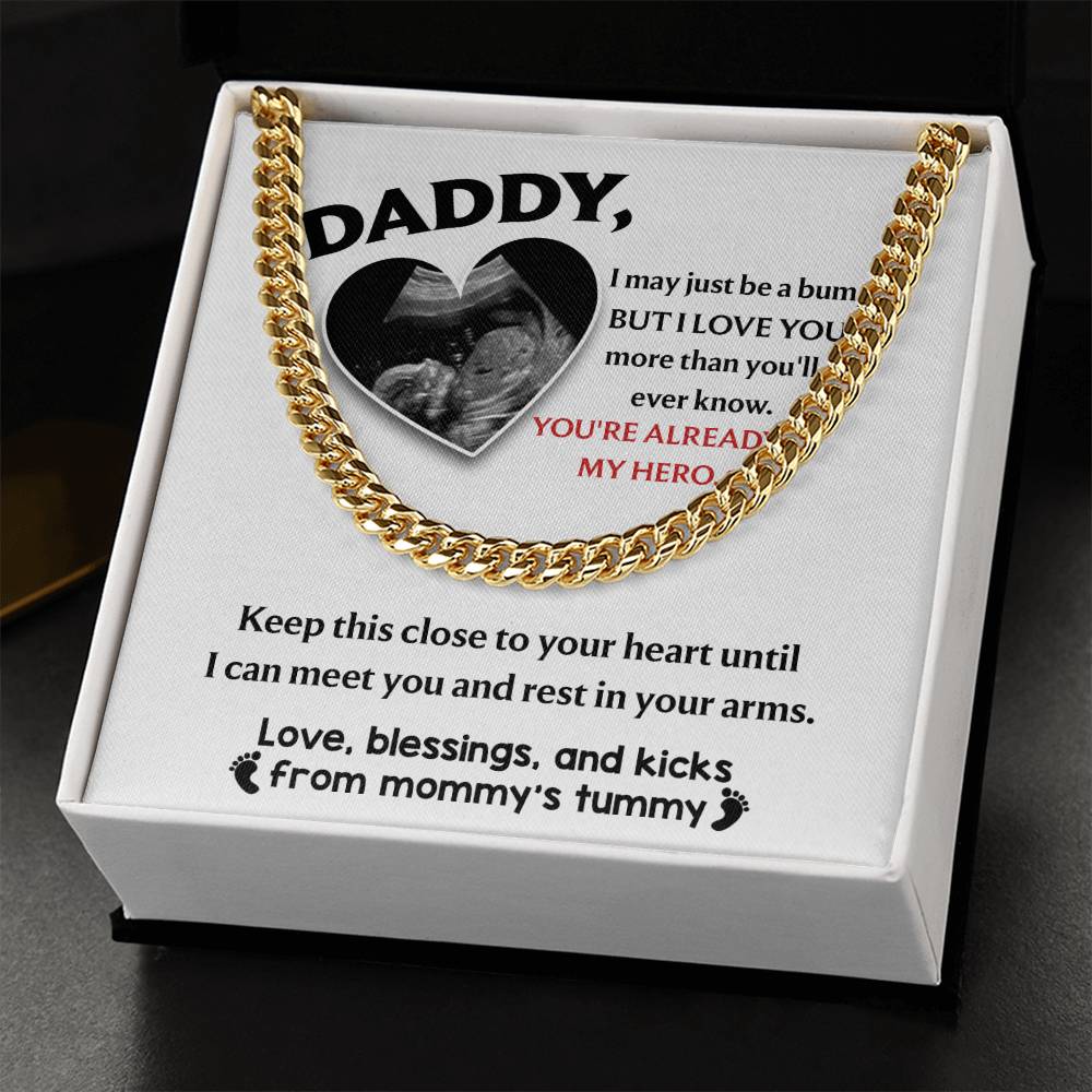 Dad-To Your Heart Exquisite Cuban Link Chain | Ideal Father's Day Gift