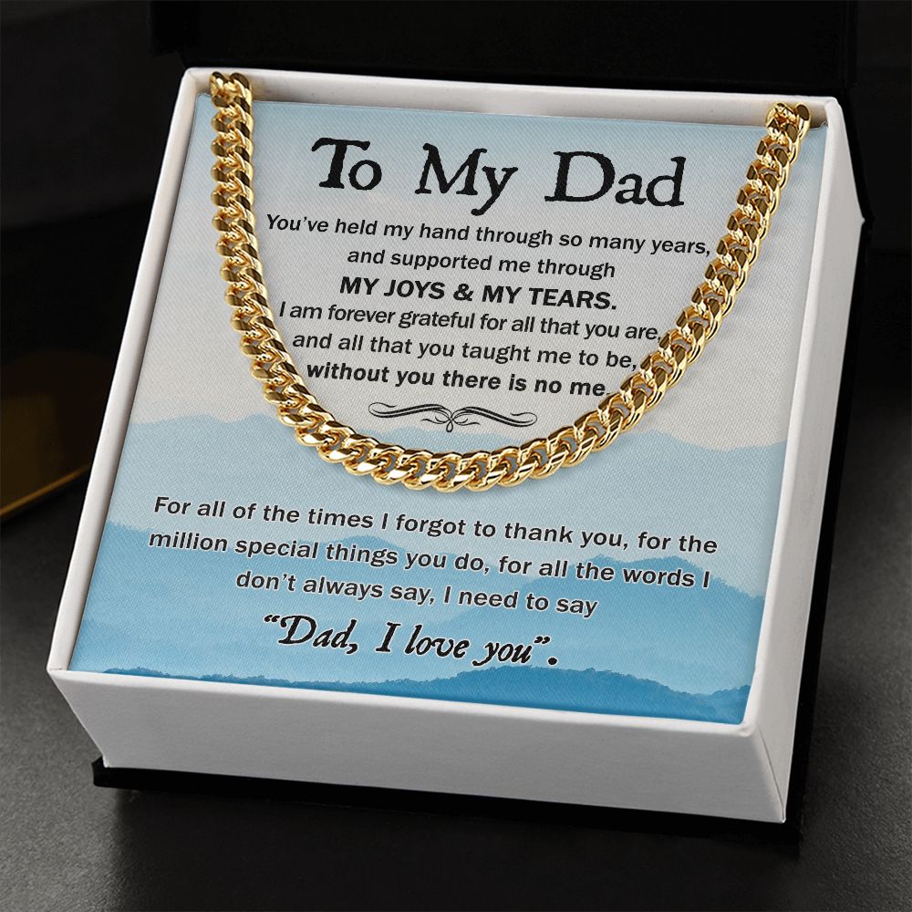 Forever Grateful: A Cuban Necklace to Thank Dad for a Lifetime of Support