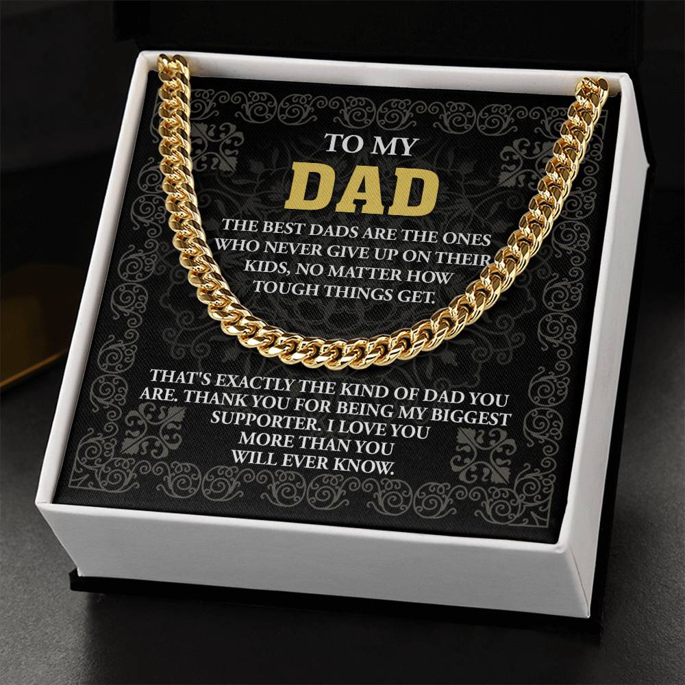 Dad-Kind Of Dad Exquisite Cuban Link Chain | Ideal Father's Day Gift