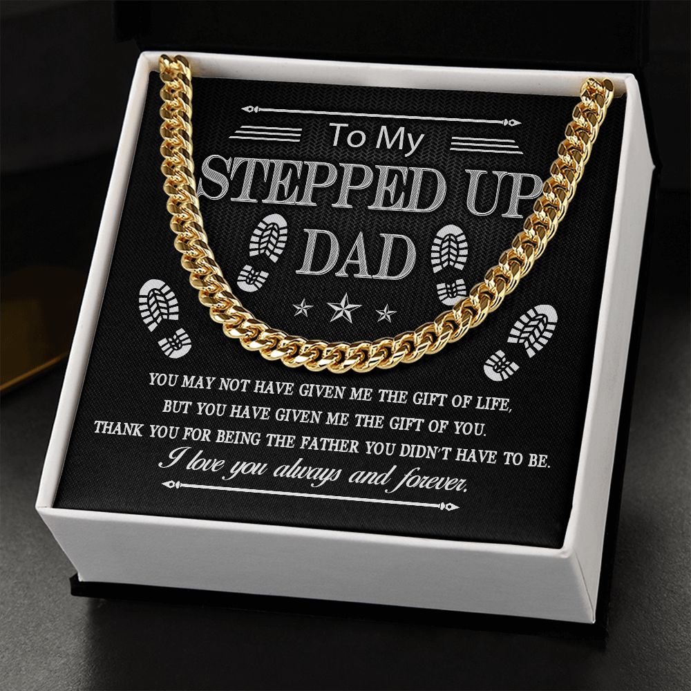 Step Up Your Style with this Cuban Necklace - A Heartfelt Father's Day Gift for My Stepped Up Dad